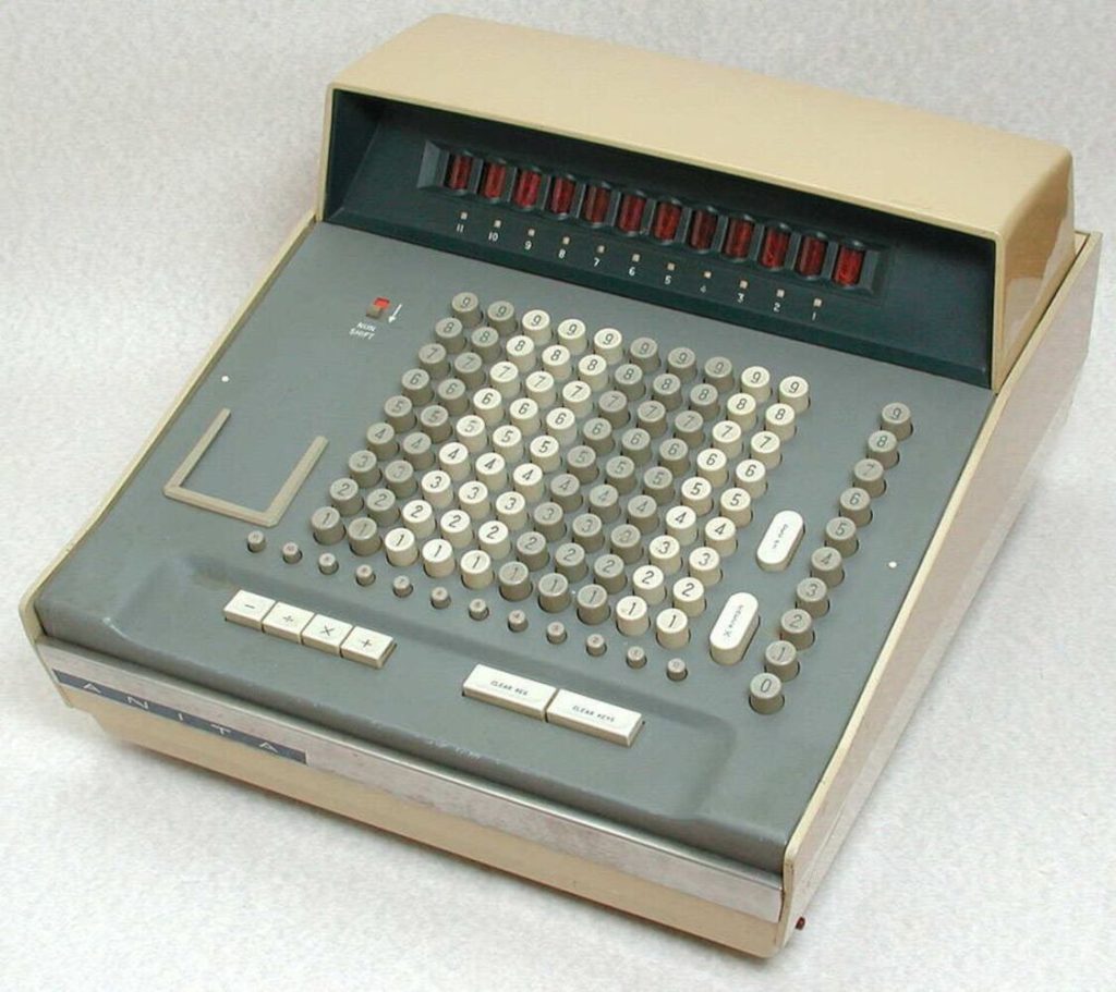 Image of the ANITA Mk VIII vacuum tube electronic calculator