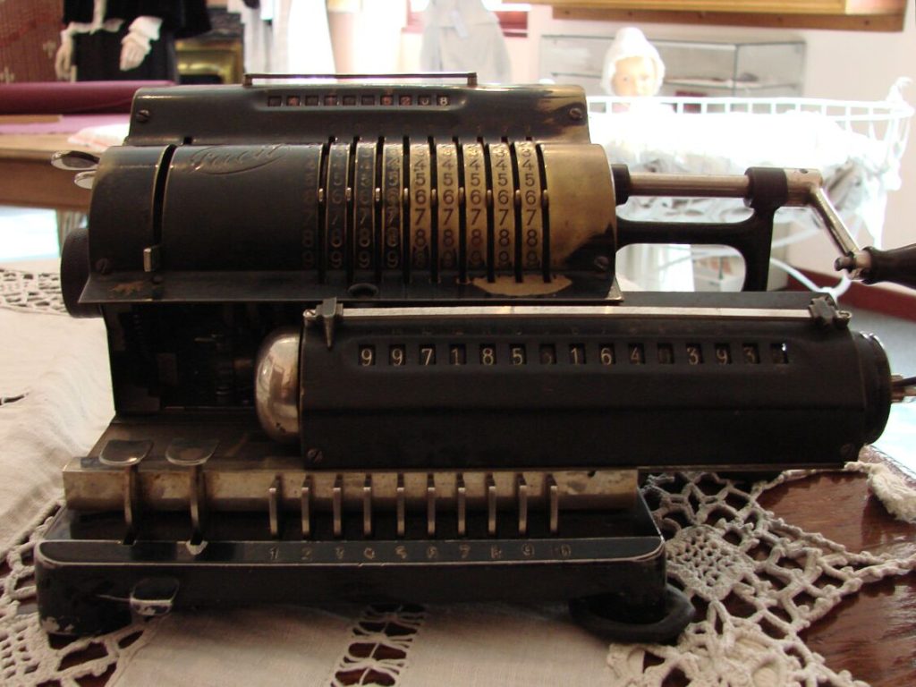 Photo of a Facit mechanical calculating machine of indeterminate vintage