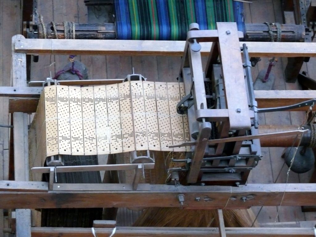 Image of one of the few surviving Jacquard looms