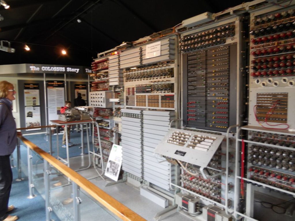 Photo of the Colossus Computer at the Bletchley Park Museum