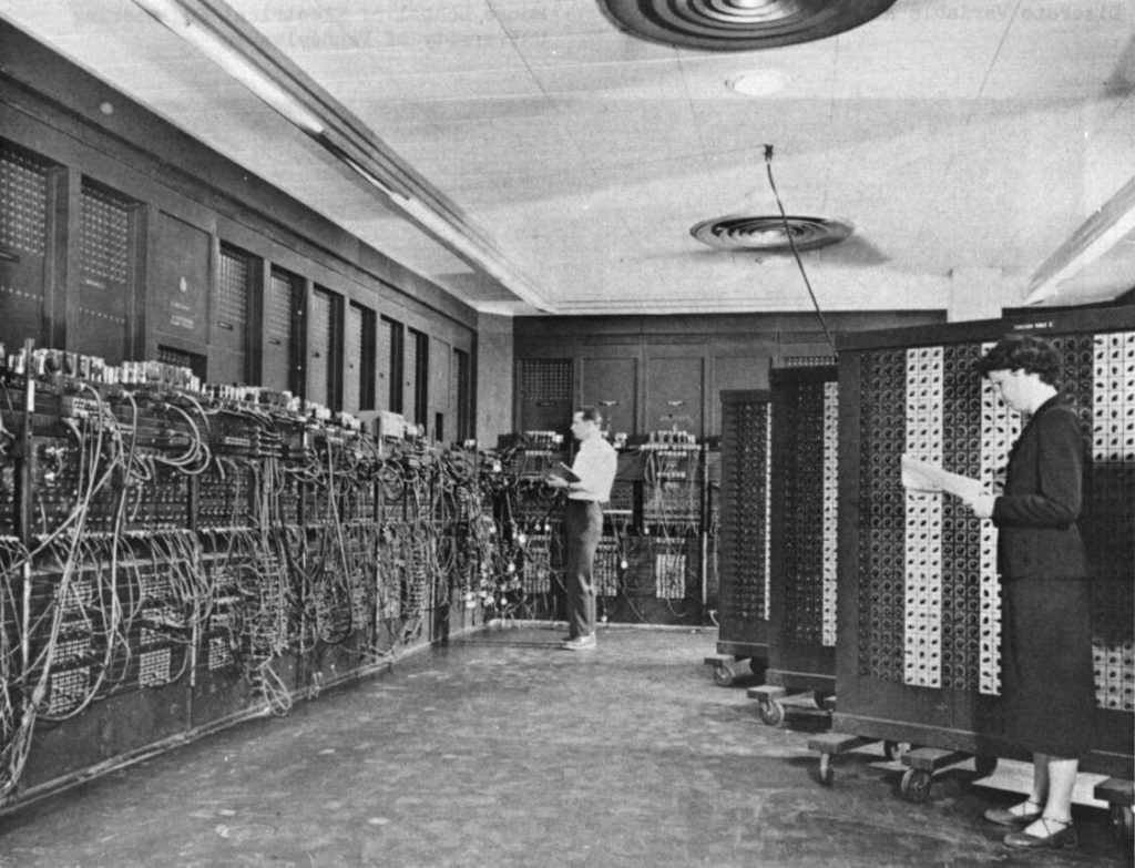 Image of Glen Beck and Betty Snyder programming the ENIAC