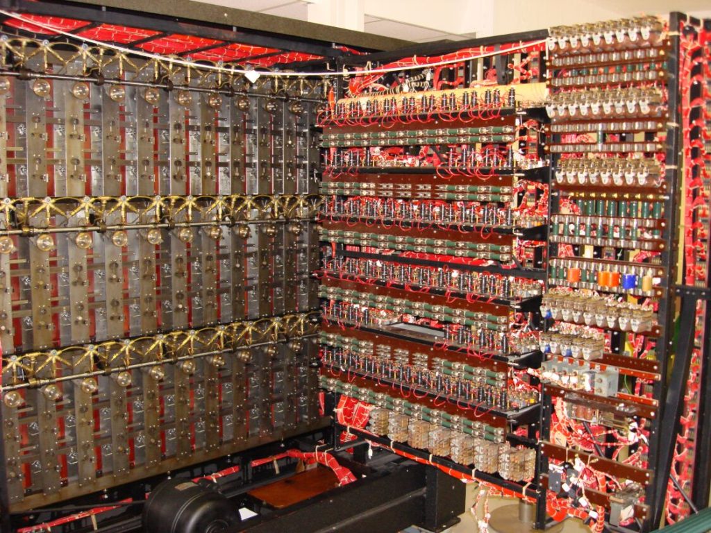 Photo of the Turing-Welchman Bombe at Bletchley Park