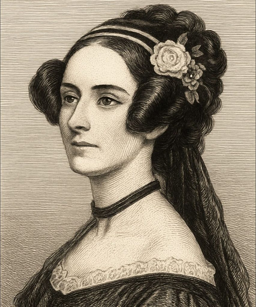 Stylised illustration of Ada Lovelace by Manus