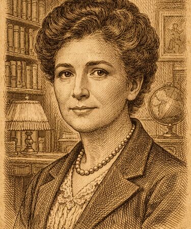 Stylised illustration of Alice Marie Felt by Manus