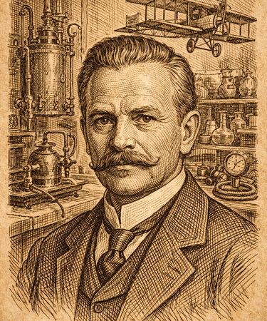 Stylised illustration of Carl Nyberg by Manus