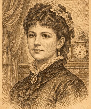 Stylised illustration of Marguerite Payen by Manus